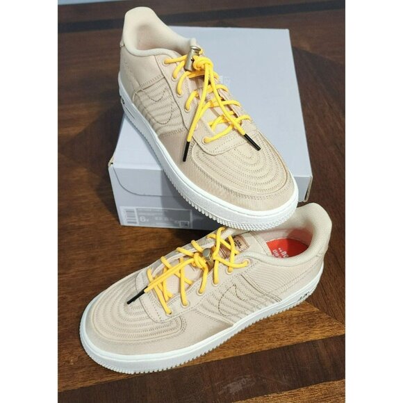 NEW Nike Air Force 1  LV8 Sanddrift Citron Pulse Youth DV1622-100 Size 6.5Y - Picture 8 of 14